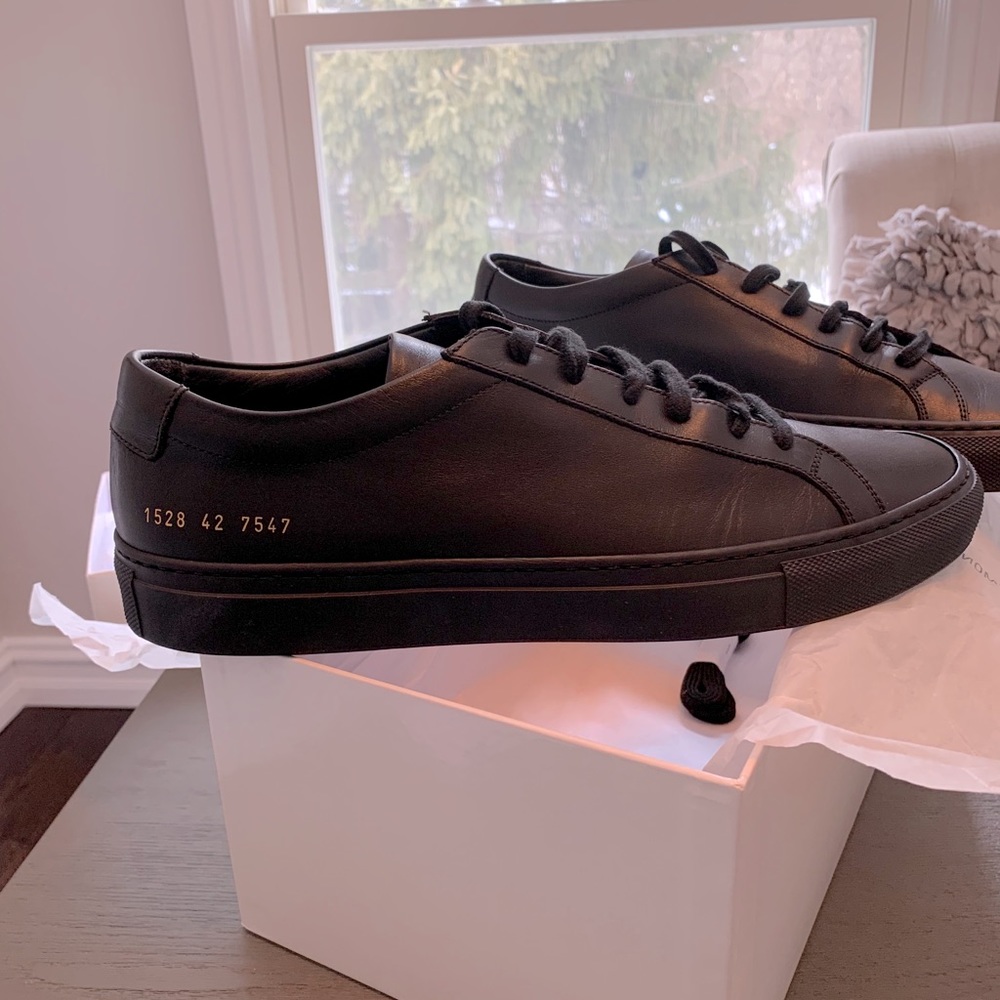 Black Common Project Sneakers Men’s Size 42